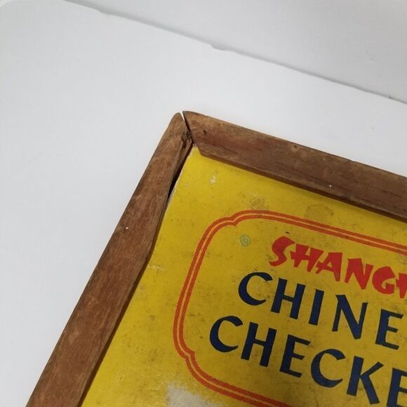 Vintage 1938 checkers board wooden great decorative design piece board only - Picture 2 of 11